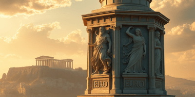 Torre dei Venti nella Plaka di Atene, visual simbolico dell’origine culturale del nome euro e del legame tra civiltà greca e integrazione europea.