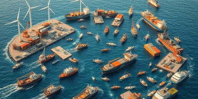 Visual simbolico della pianificazione integrata dello spazio marittimo nell’UE, tra tutela ambientale, economia blu e gestione sostenibile dei mari europei.