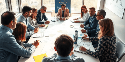 immagine che raffigura il processo di consultazione per la strategia "Europa 2020"