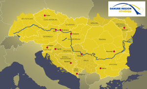 Mappa paesi del Danubio