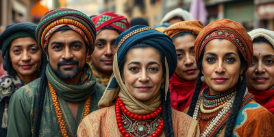 image for a blog post titled "Giornata internazionale delle popolazioni Rom" that highlights the diverse Romani communities in Europe.