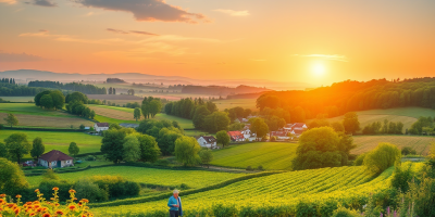 Paesaggio rurale a simboleggiare la Conferenza di Cork 2.0 del 2016