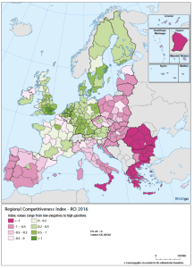 Divari regionali in Europa in termini di ricerca e innovazione