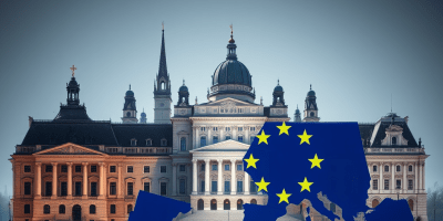 image depicting a symbolic representation of national parliaments within the context of the European Union