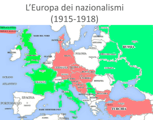 L'Europa dei nazionalismi (1915-1918)