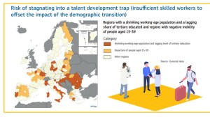 Grafico UE sulla trappola sviluppo nelle regioni europee
