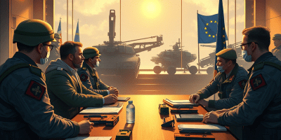 immagine che illustra il concetto di riarmo dell'Europa occidentale e il ruolo dell'UE nella promozione della pace e della sicurezza