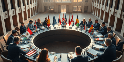 Riunione dei leader UE nel Consiglio europeo: scena istituzionale che rappresenta il confronto tra capi di Stato e di governo per definire l’agenda strategica 2024–2029 dell’Unione europea.